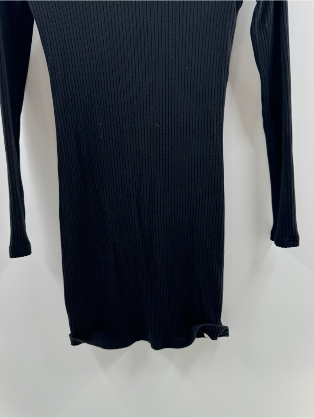 Gap Black Ribbed Cutout Mini Dress – Women’s XS - Picture 3 of 6